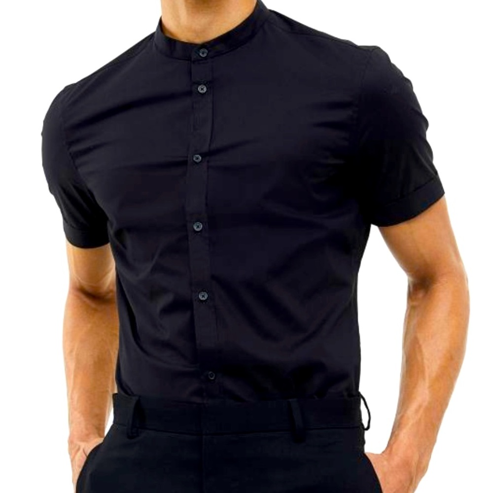 Muscle fit cotton shirts x2